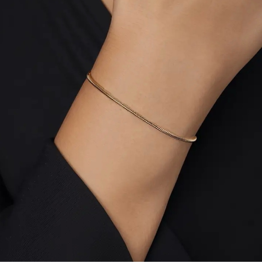 New Simple Adjustable Stainless Steel Thin Chain Bracelet
Stylish Hand Chain - Picture 2 of 3